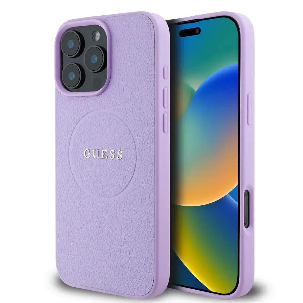 GUESS iPhone 16 Pro MagSafe Tok - Lila – termékfotó