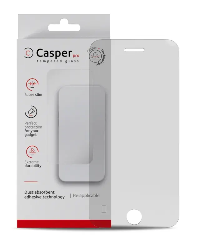 Casper Pro Tempered Glass iPhone 6 / 6S / 7 / 8 / SE (2020) / SE (2022) – termékfotó