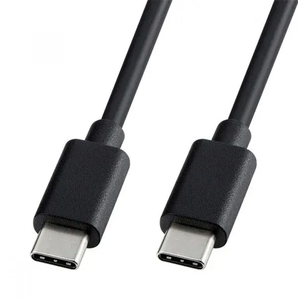 Cellect USB-C–USB-C adat- és töltőkábel – 1 m, fekete – termékfotó