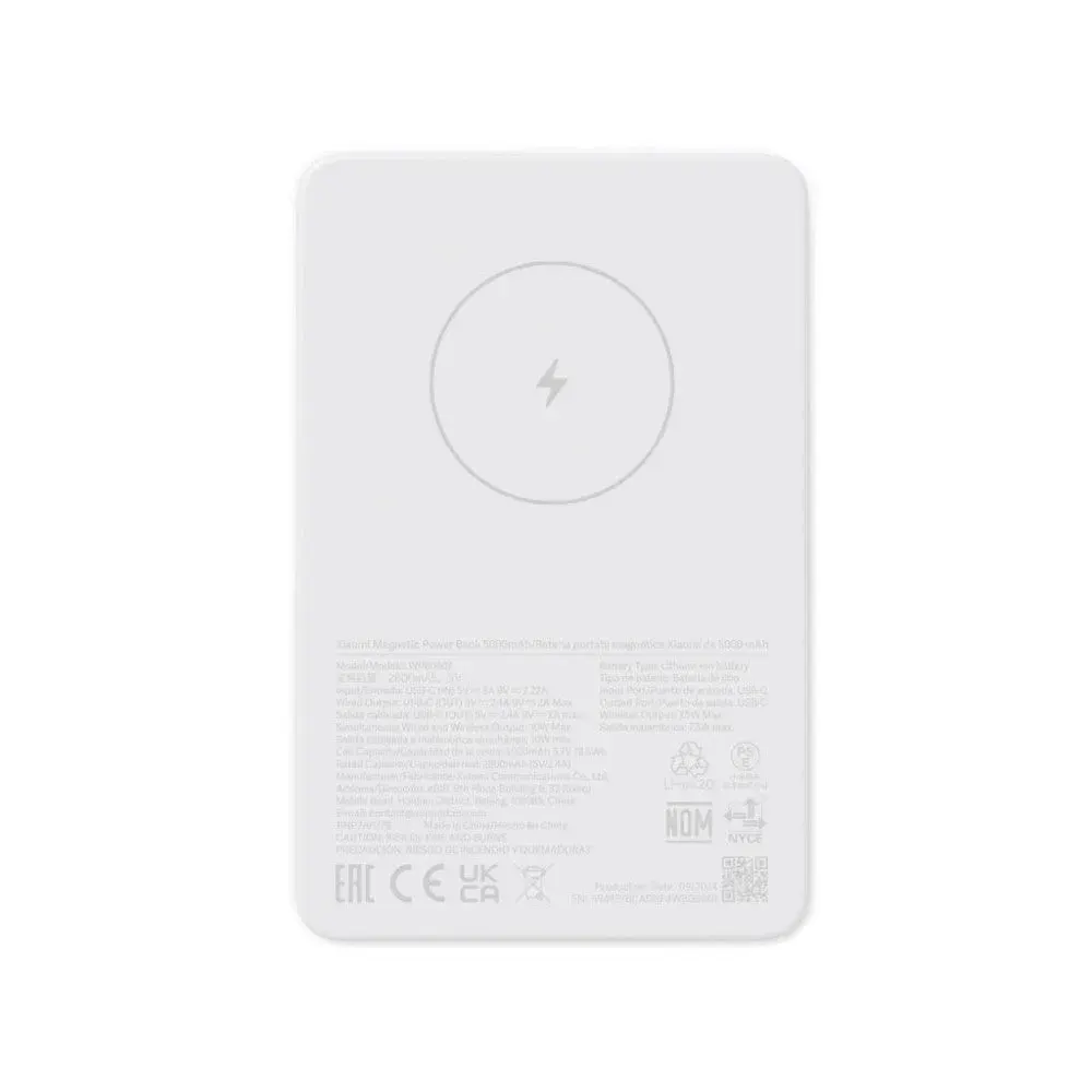 Xiaomi Magnetic Power Bank 5000 mAh fehér BHR9303 – termékfotó